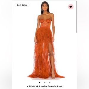 For love and lemons revolve x bustier gown